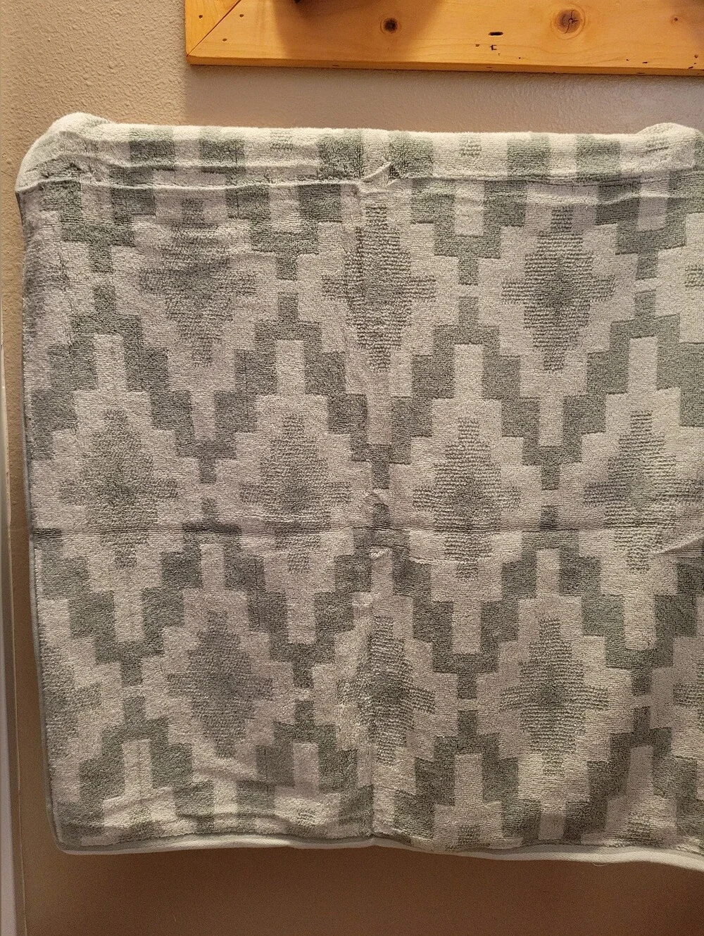 Wrangler‎ 2 Bath Towel And 2 Hand Towel Set Saddle Diamonds green New With Tags
